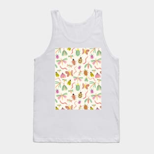 Vintage garden bugs in pastel colors Tank Top